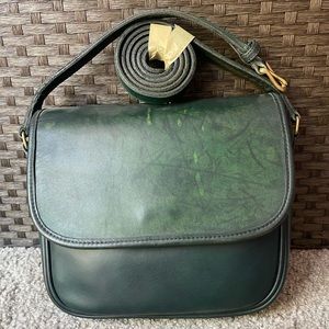Vintage Bottle Green coach purse